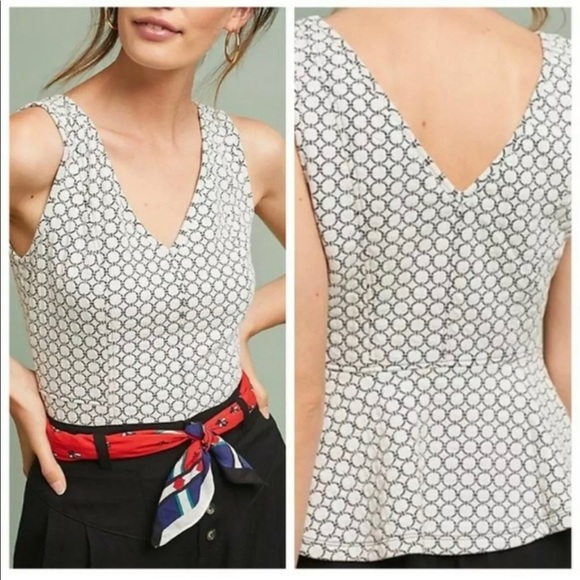 Anthropologie Tops - Anthropologie Maeve Astoria Sleeveless Peplum Top